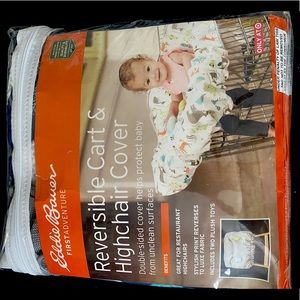 Reversible cart or high chair cover.